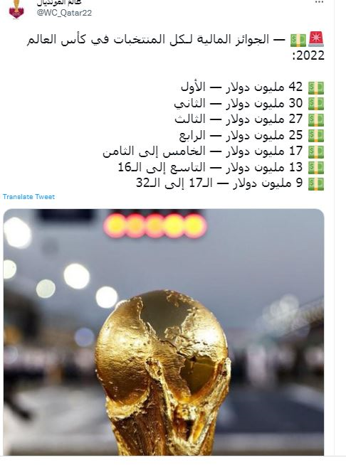 جوایز جام جهانی قطر