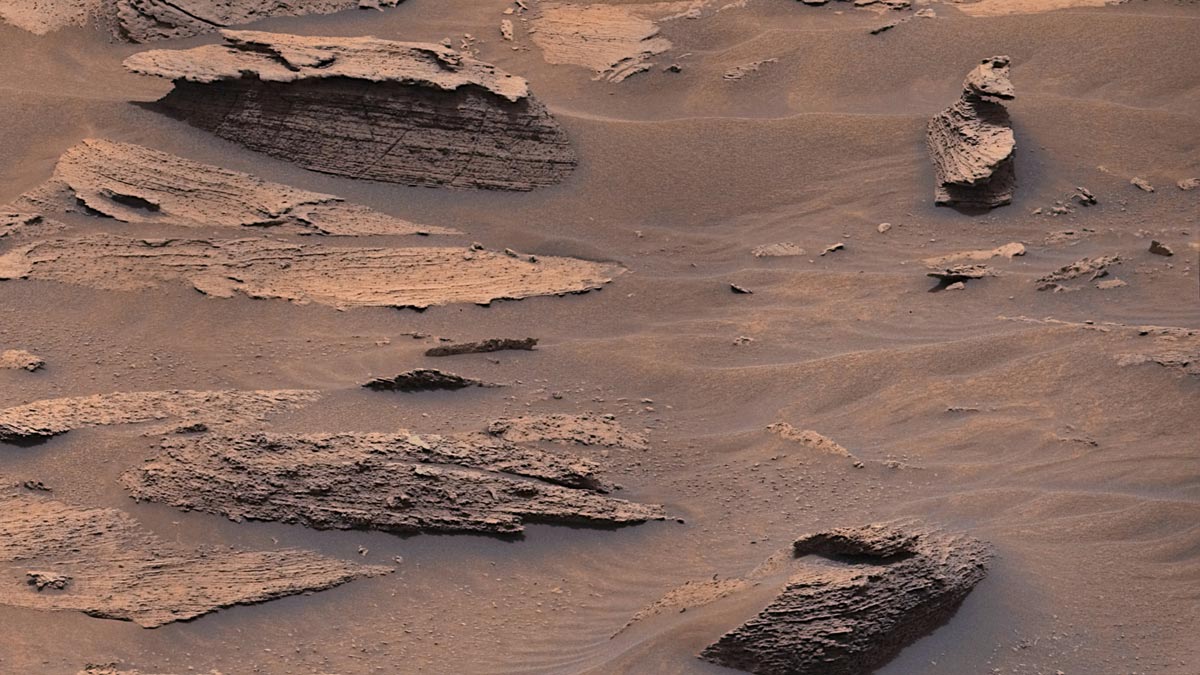 سنگ شبیه اردک در مریخ