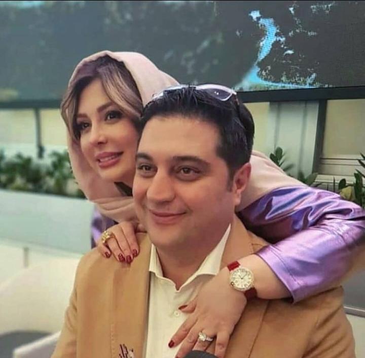 عاشقانه ترین عکس نیوشا ضیغمی و همسرش