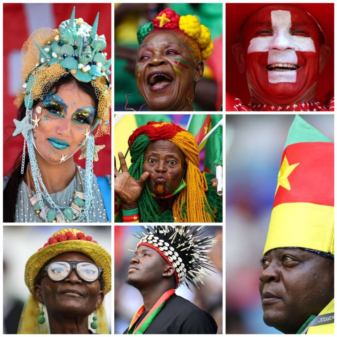 چهره عجیب هواداران تیم های کامرون و سوییس در جام جهانی + عکس