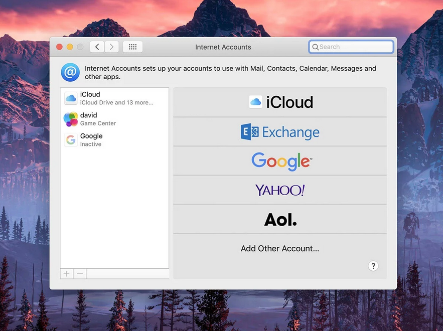 همگام سازی ایمیل‌ها در macOS