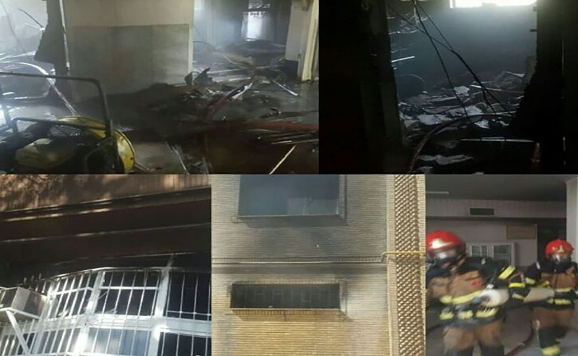 آتش سوزی دانشگاه گچساران