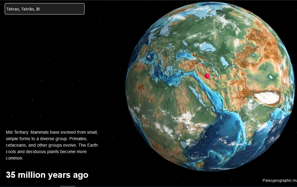 تهران ۷۵۰ میلیون سال پیش چگونه بود؟